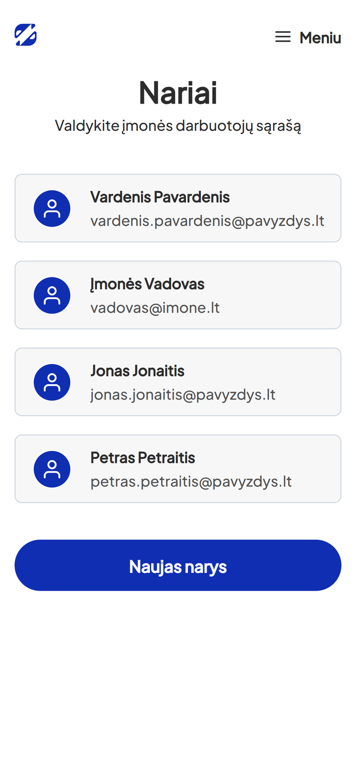 Narių sąrašas