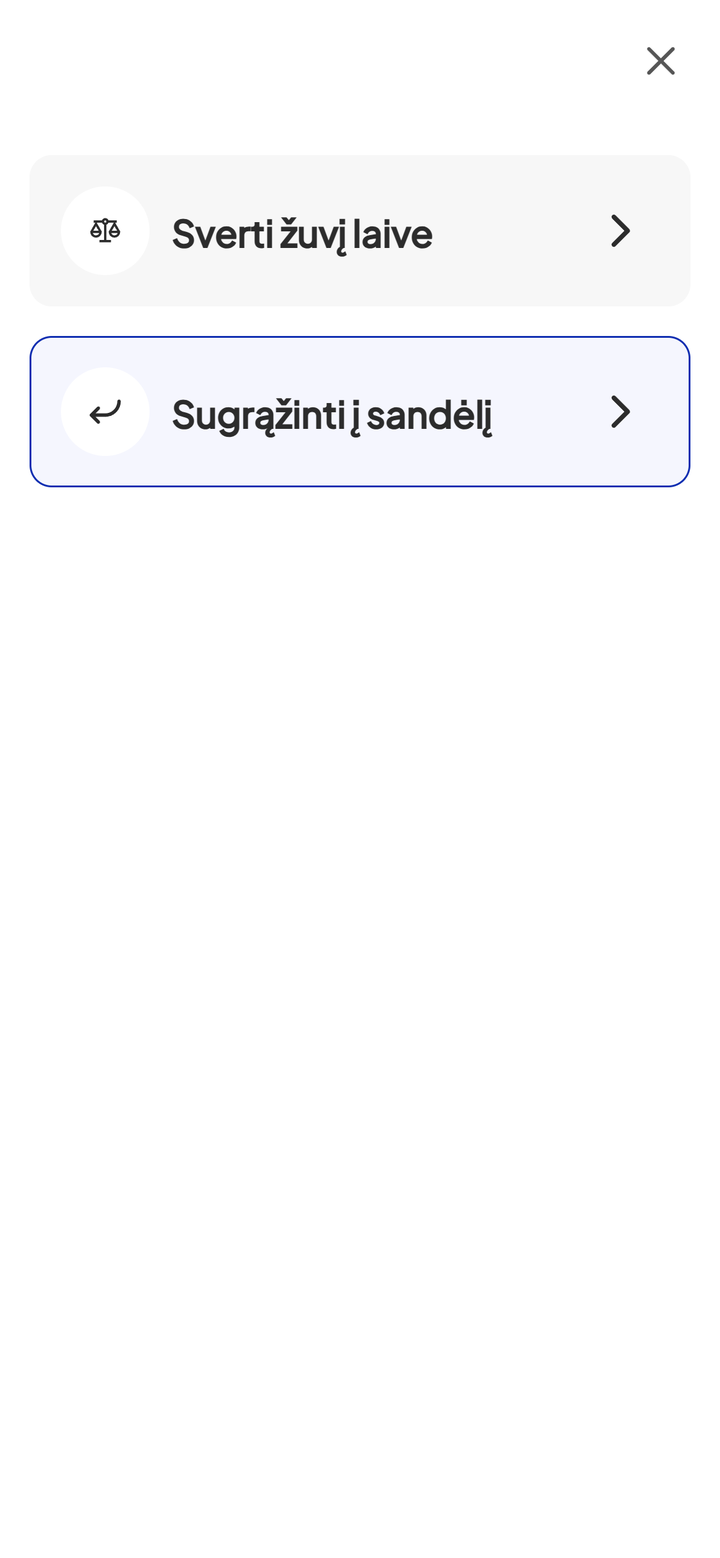 Paskutinis to tipo įrankis – tik svėrimas