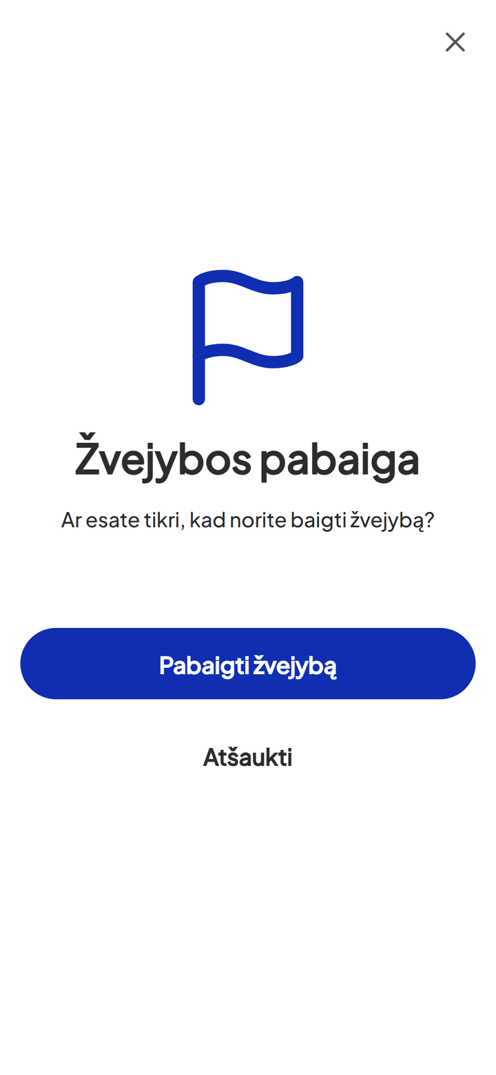 Žvejybos pabaigos patvirtinimas