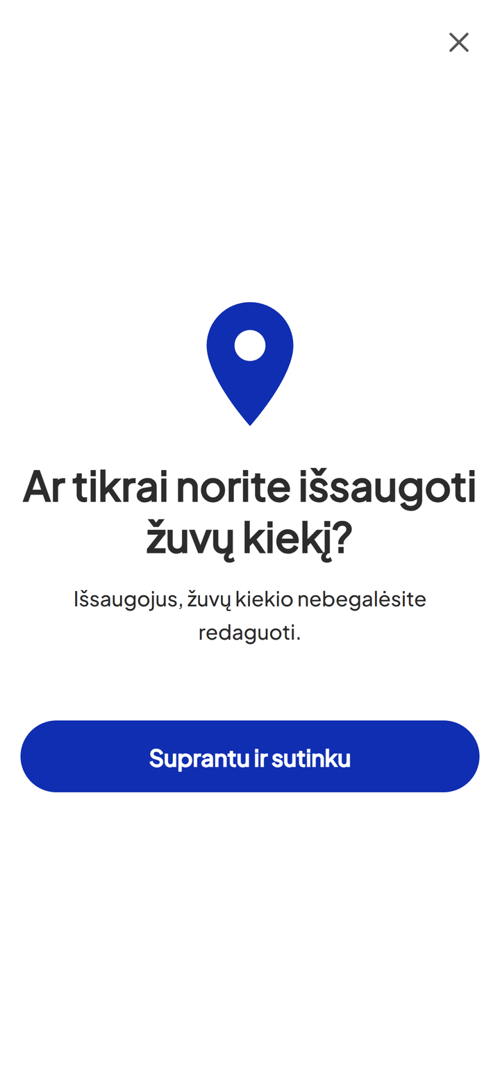 Svorio išsaugojimo patvirtinimas